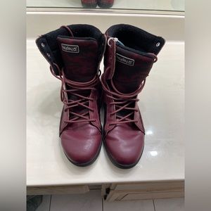 HEYDAY POWERLIFTER HI TOPS W/ ORIGINAL GOLDEN PUNISHER PATCHES